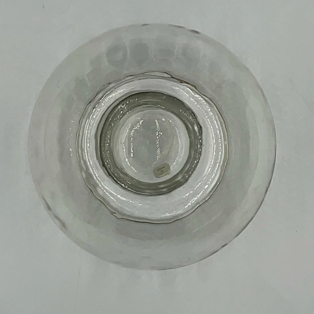 Vintage 1980s Partylite Shimmer Clear Glass Bubble Candle Holder